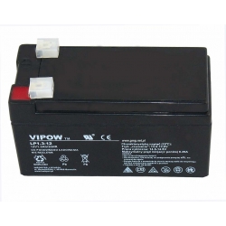 Akumulator agm żelowy VIPOW 12V 1.3Ah