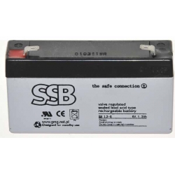 Akumulator SSB AGM żelowy 6V/1,3Ah