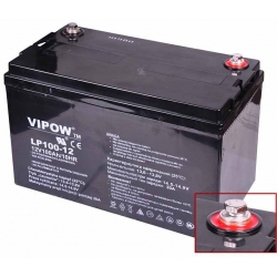 Akumulator agm żelowy VIPOW 12/100Ah