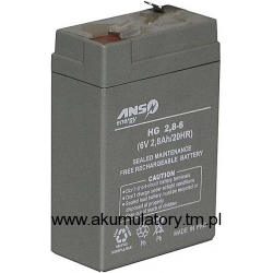 Akumulator żelowy ANSLINE 6-2-8Ah