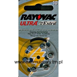 Bateria RAYOVAC 10AE słuchowa do aparatów słuchowych