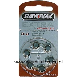 Bateria RAYOVAC 312AE słuchowa do aparatów słuchowych