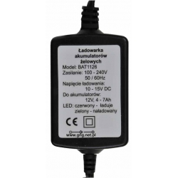 Ładowarka VIPOW do akumulatorów żelowych 12V/4-7Ah